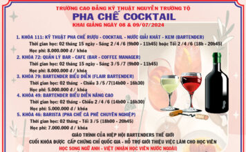 Khai giảng các khóa học pha chế ngày 08&09/07/2024 – Sài Gòn Bartender