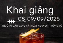 Khai giảng khóa học ngày 08 & 09/09/2025 – Sài Gòn Bartender