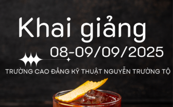 Khai giảng khóa học ngày 08 & 09/09/2025 – Sài Gòn Bartender